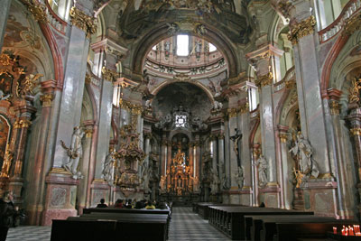 Interior of St. Vitus Cathedral.