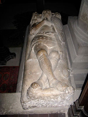 Effigy of Sir William Bruce in Pickering’s church of St. Peter and St. Paul.