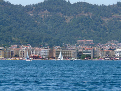 Sailboats off Marmaris. Photo: Praksti