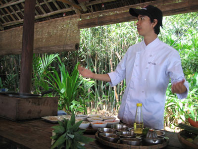 Than, our instructor at the Red Bridge Cooking School.