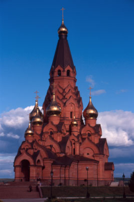 Church along the Yenisei River.