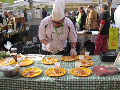 In addition to its famous fish market, Bergen is home to periodic outdoor food markets.