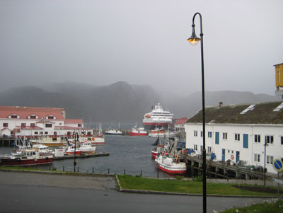 The Nordkapp docked at Tromsø.