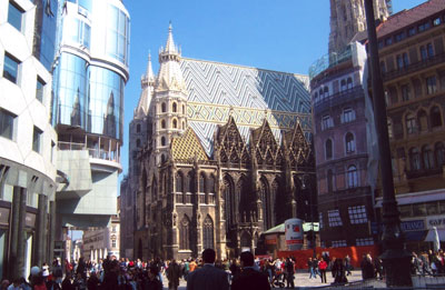 Our neighborhood in Vienna’s Old Town. St. Stephen’s Cathedral was only a half a block from our hotel.