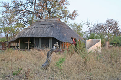 Our accommodations at Linkwasha Tented Camp — Zimbabwe.