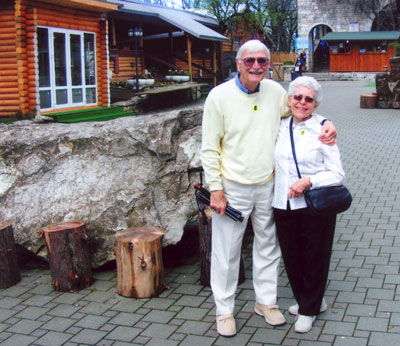 Larry and Phyllis Hughes in Trabzon, Turkey.