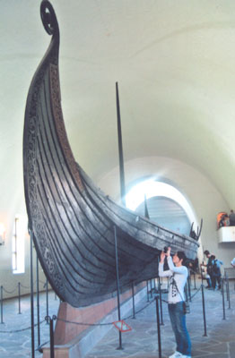 The Viking ship “Oseberg” is on display in the Viking Ship Museum, Oslo. Photos: Skurdenis