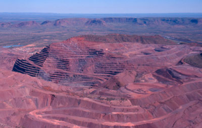 The Argyle Diamond Mine.