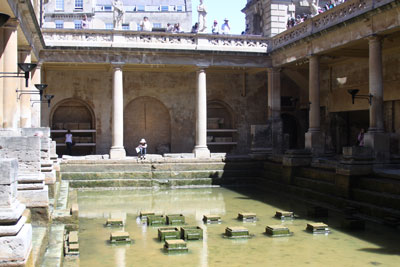 The Roman Baths in the city of Bath.