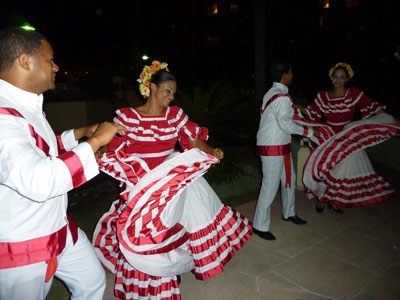 Dancers perform at our farewell dinner.