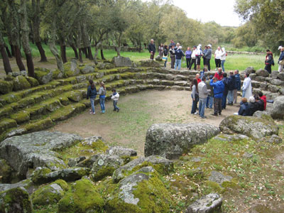 Amphitheater of Complesso Nuragico Su Romanzesu. 