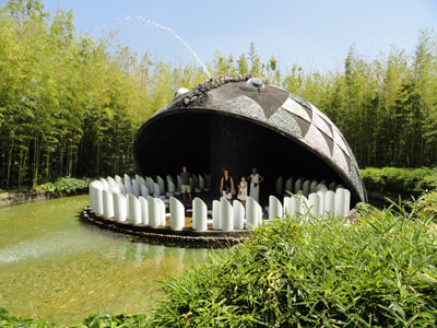 Inside the mouth of “ Le Grande Pescecane ” (The Great Shark) at Pinocchio Park. Photo by Jay Hungate