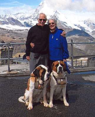 Hugh and Ruth Clark at Gornergrat.