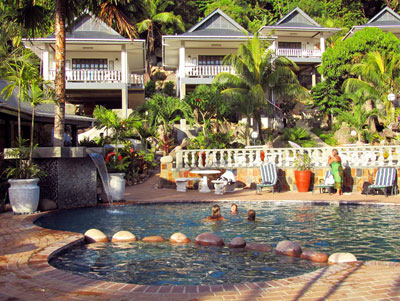 Cabins at Château St. Cloud on La Digue.