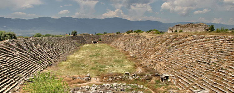 The stadium at Aphrodisias. Photos by William M. Murray