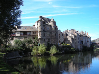 The view along the River Lot in Espalion was stunning.