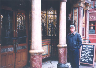 Earl McIntosh at the Crown Liquor Saloon in Belfast.