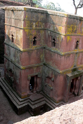 Bete Giyorgis, the best preserved of Lalibela’s monolithic churches.