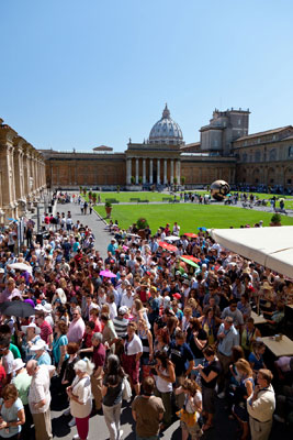 Getting into the Vatican Museum can be a mob scene. Reserve tickets ahead of time. Photo: Dominic Bonuccelli