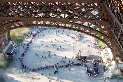 Skip the line for the Eiffel Tower by buying tickets online in advance. Photo: Laura VanDeventer