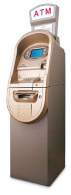 An ATM machine