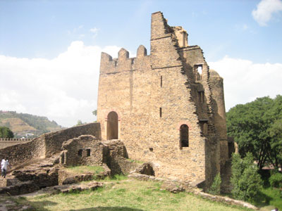 One of the 17th-century palaces in Gondar, Ethiopia