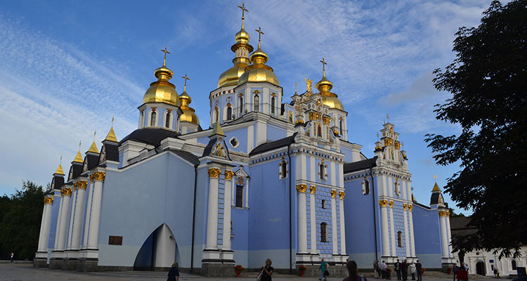 St. Michael’s Golden-Domed Monastery in Kiev, Ukraine.