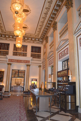 The Majestic Lounge & Bar in the Tbilisi Marriott Hotel.