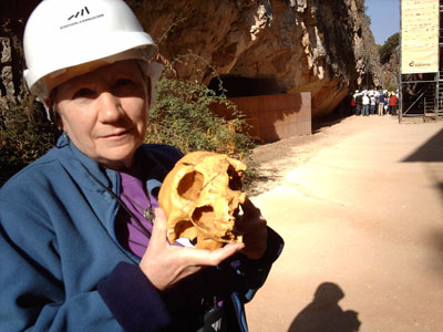 Lynn Remly with, perhaps, an ancestor?