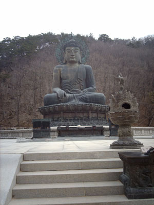 The Great Unification Buddha in Mt. Seorak National Park, part of Sinheungsa Temple.