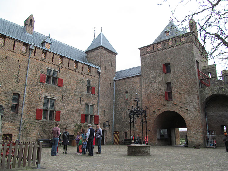 Inner courtyard at Muiden Castle — the Netherlands. Photos: Skurdenis