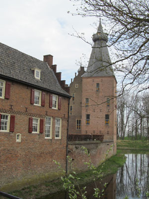 Doorwerth Castle and its moat.