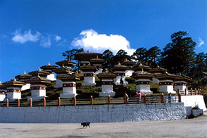 Druk Wangyal Khangzang at Dochula Pass in Bhutan