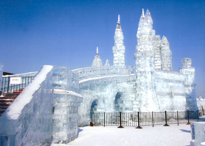 Ice castle at Harbin Snow and Ice World. Photo by Bernie Storch