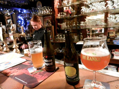 In Belgium, the qualities of each local beer are highlighted by using a particular type of glass.  Photo by Rick Steves