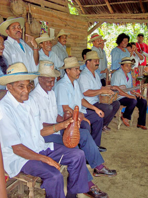 A smiling band played Afro-Cuban music in a rural community outside of Baracoa. Photos by Randy Keck