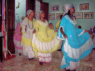 Members of the Tumba Francesa cultural dance troupe. Photos by Randy Keck