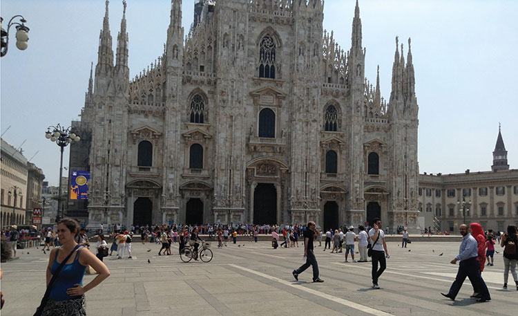 Milan’s Duomo is one of the largest cathedrals in Europe.