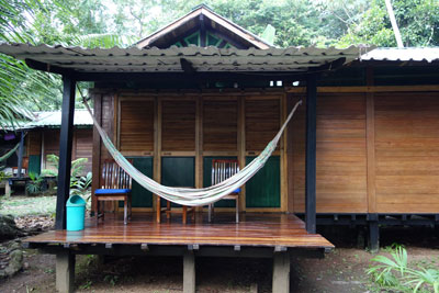 The porch of my cabana at El Almejal.