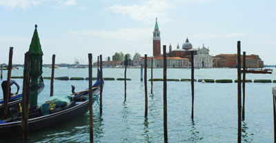 Looking across the Bacino di San Marco (St. Mark’s Basin) in Venice. 