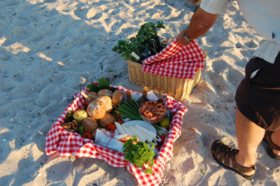 This beach in Scandinavia provides a splendid picnic setting — and helps avoid restaurant sticker shock.