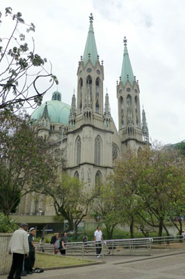 The striking Catedral da Sé in central São Paulo.