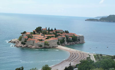 The islet of Sveti Stefan, Montenegro.
