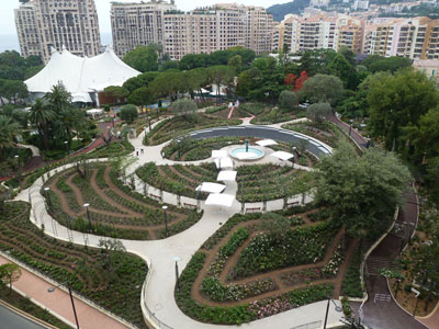 The Princess Grace Rose Garden in Fontvieille, Monaco.