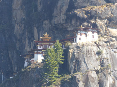 The Tiger’s Nest in Bhutan.