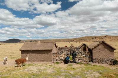 An Aymara homestead, our last stop on the tour.