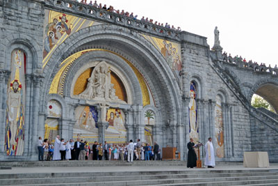 The Lourdes Sanctuary complex is awe inspiring. Photo by Randy Keck