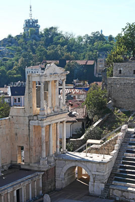 The ancient Roman theater in Plovdiv, Bulgaria. Photo by Paul Otto Schneebeck