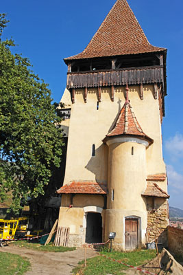 Fortified Saxon church in Biertan, central Romania. Photo by Paul Otto Schneebeck