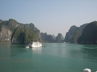 Tour boat in Ha Long Bay, Vietnam. Photo by Jack Sargent